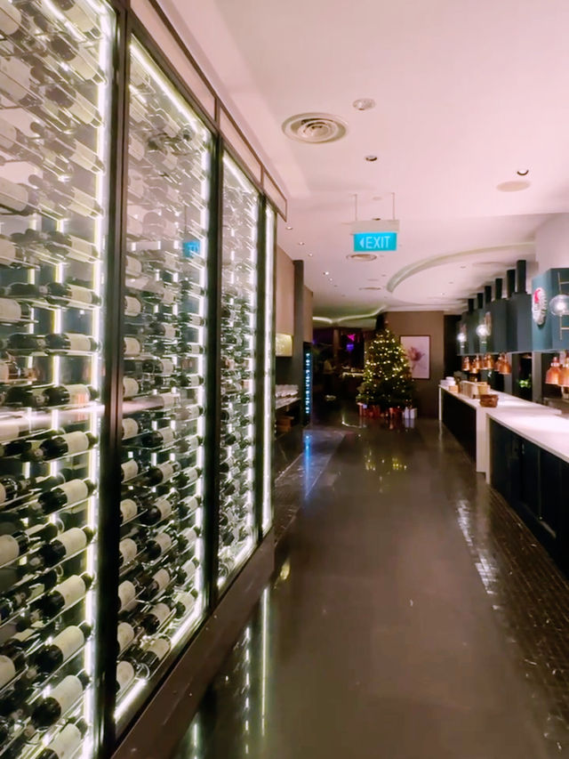 Romantic dining at the Top with great MBS view.  