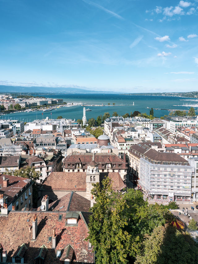 【スイス】ジュネーブ🇨🇭街の象徴、大噴水