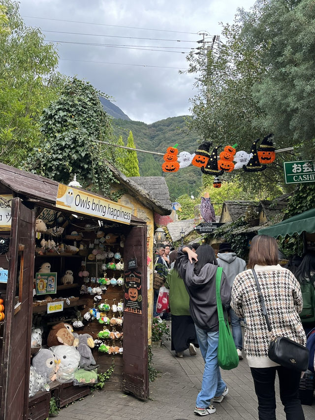 由布院內的歐洲小鎮氛圍～花卉村