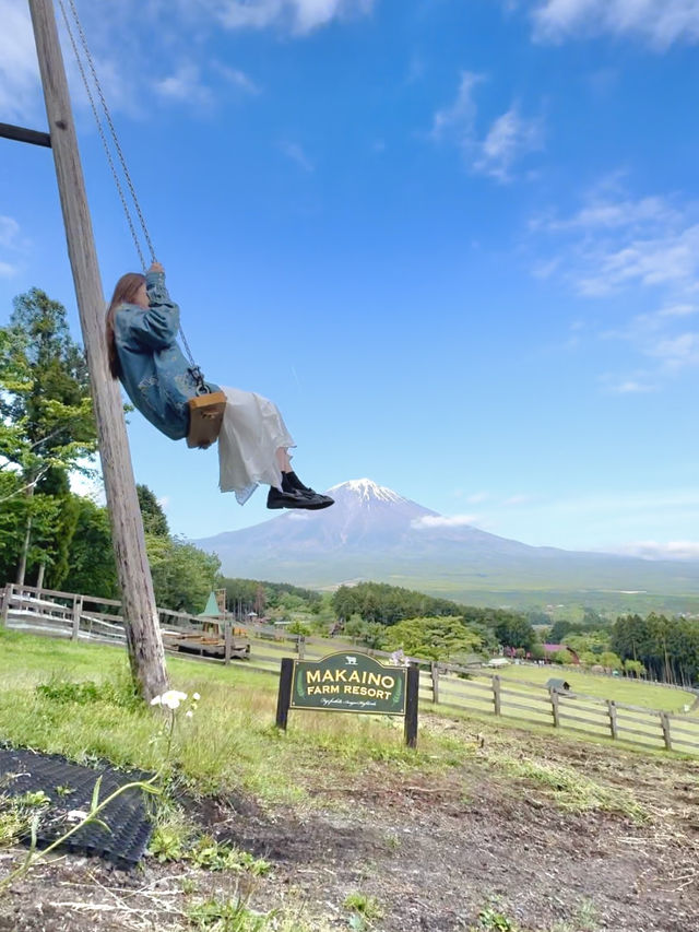 🇯🇵可以影到飛越富士山的童話牧場🐑✨
