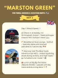 Marston Green itinerary 