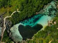 What do you see in the lagoon?