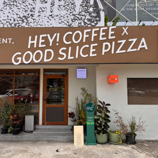 Hey! Coffee x Good Slice Pizza 
