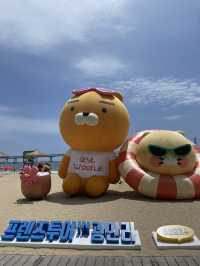 광안리 바닷가에서 만난 라이언과 춘식이🐻 포토존 후기