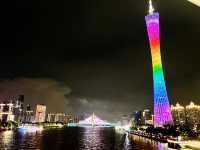 Chuanqi Park จุดชมวิวมหานครกวางโจวยามค่ำคืน