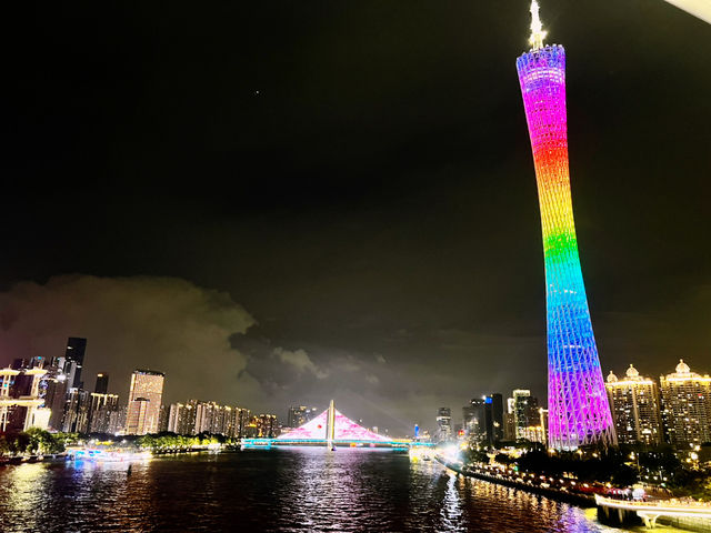 Chuanqi Park จุดชมวิวมหานครกวางโจวยามค่ำคืน
