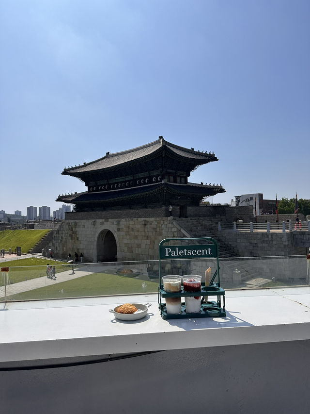  【韓国/水原】長安門を一望できるカフェ