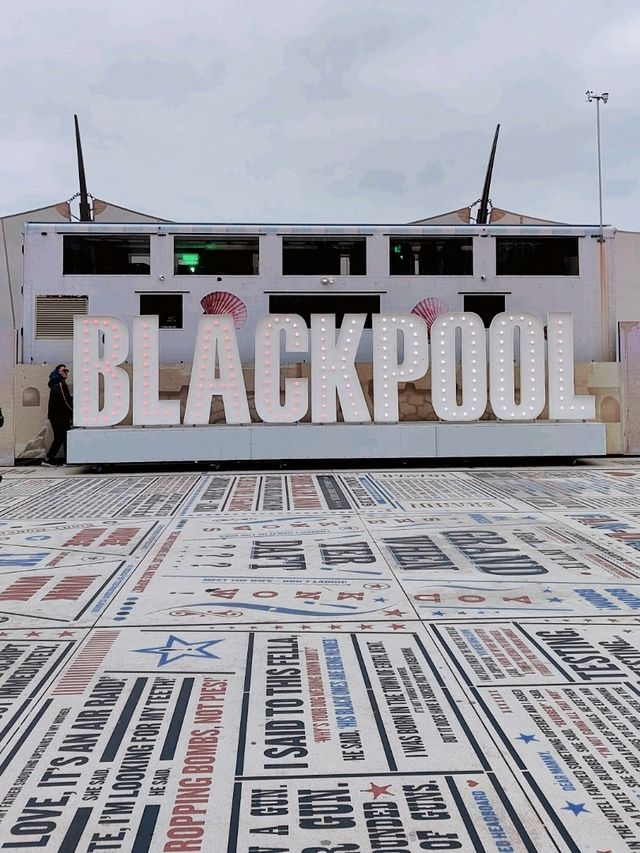 Letters Underfoot, Light Overhead: My Blackpool Promenade Moment