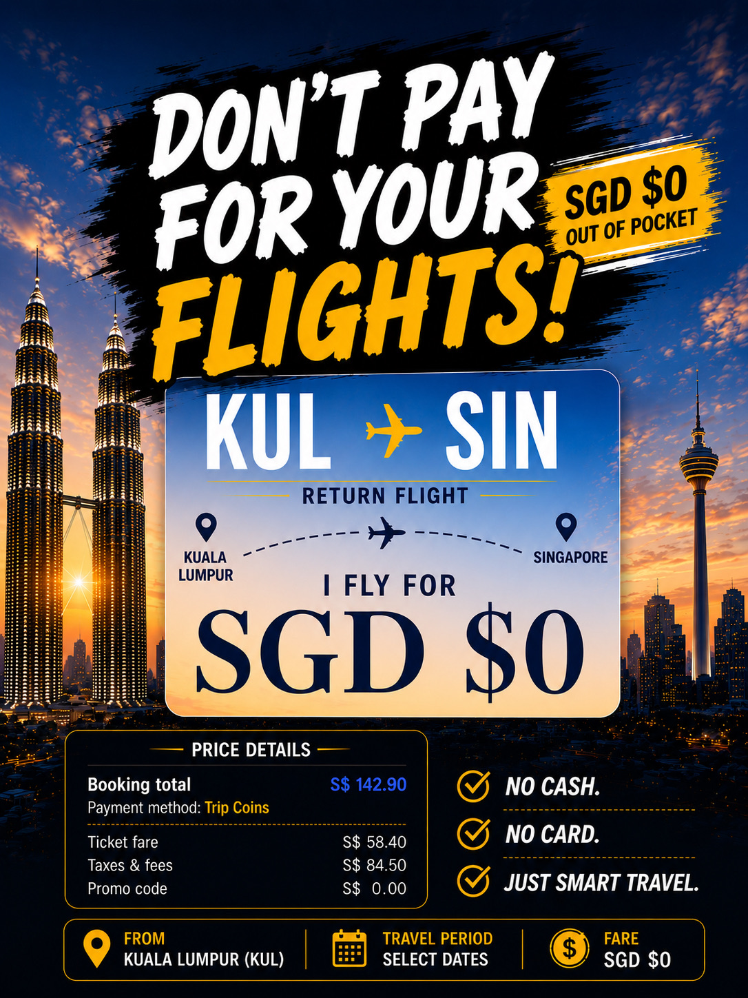 Ini bukan promosi.

Ini bukan video "trik perjalanan".

Ini adalah penerbangan pulang pergi Scoot yang sebenarnya antara Kuala Lumpur dan Singapura… dan saya membayar SGD $0.

⸻

Scoot TR472 / TR473
Penerbangan singkat. Perjalanan lancar. Tanpa basa-basi.

· Proses boarding cepat
· Perputaran efisien
· Hampir tidak cukup waktu untuk bersiap sebelum turun
· Persis seperti penerbangan regional jarak pendek yang seharusnya

⸻

Bagian yang gila?

Harga tiket pulang pergi: SGD $142,90
Uang tunai yang dibayar: SGD $0

⸻

Kebanyakan orang mengumpulkan poin.

Lalu melupakannya.

Atau membiarkannya kedaluwarsa.

Sementara itu… beberapa dari kita benar-benar terbang gratis.

Tindakan kecil.

Hadiah kecil.

Penerbangan nyata.

⸻

Kesimpulan:

Perjalanan pulang pergi regional biasa…
berubah menjadi penerbangan pulang tanpa biaya.

Dan jujur ​​saja?

Itu membuat perjalanan ini semakin memuaskan.

⸻

Simpan ini untuk pemesanan Anda berikutnya.

Bagikan ini dengan seseorang yang masih membayar harga penuh.

Sukai jika Anda tidak tahu ini mungkin.
Komentari "KOIN" jika Anda ingin mempelajari cara saya mengumpulkannya lebih cepat.

#rencanaperjalananliburan #perjalanankualalumpur #perjalanansingapura #terbanggratis #koinperjalanan #tripcom #scoot #scootairlines #perjalananhemat #penerbanganmurah #penawaranperjalanan #perjalananasia #trikperjalanan #pengembarayangrumit #penawaranpenerbanganmurah