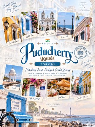 🇮🇳🤍 ปูดูเชร์รี (Puducherry) เมืองริมทะเลกลิ่นอายฝรั่งเศส ที่ละมุนราวกับยุโรปในอินเดีย ✨