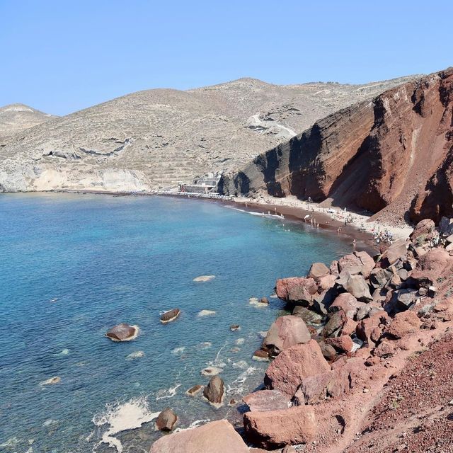 Red beach Akrotiri in Santorini 🏖️