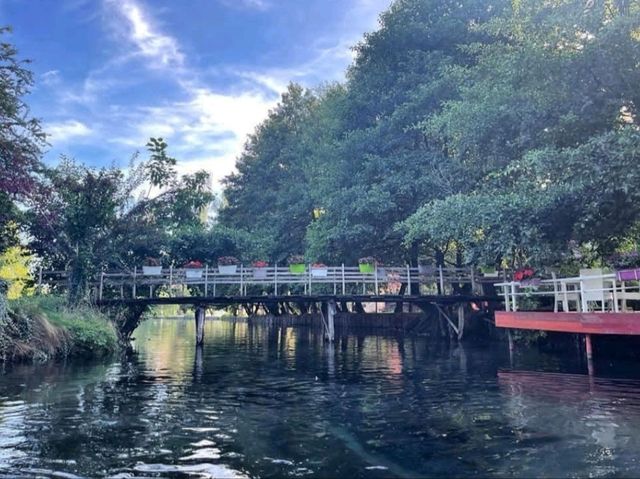 Pretty park with natural spring water