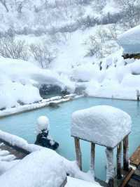 沉浸在雪中的溫泉東北秋田溫泉旅館