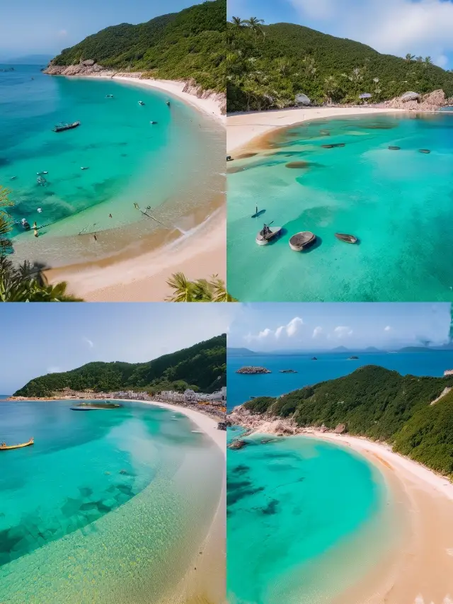 Shenzhen Rose Coast, Xiu Gan Bay, a popular spot for couples to take photos with its gradient glass sea!