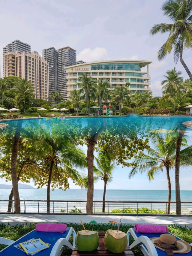 海景的美麗景色--三亞銀泰陽光度假酒店