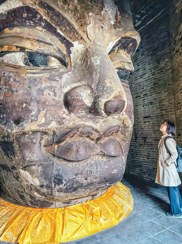 臨汾｜鐵佛寺除了巨型佛頭這座寶塔也是絕美
