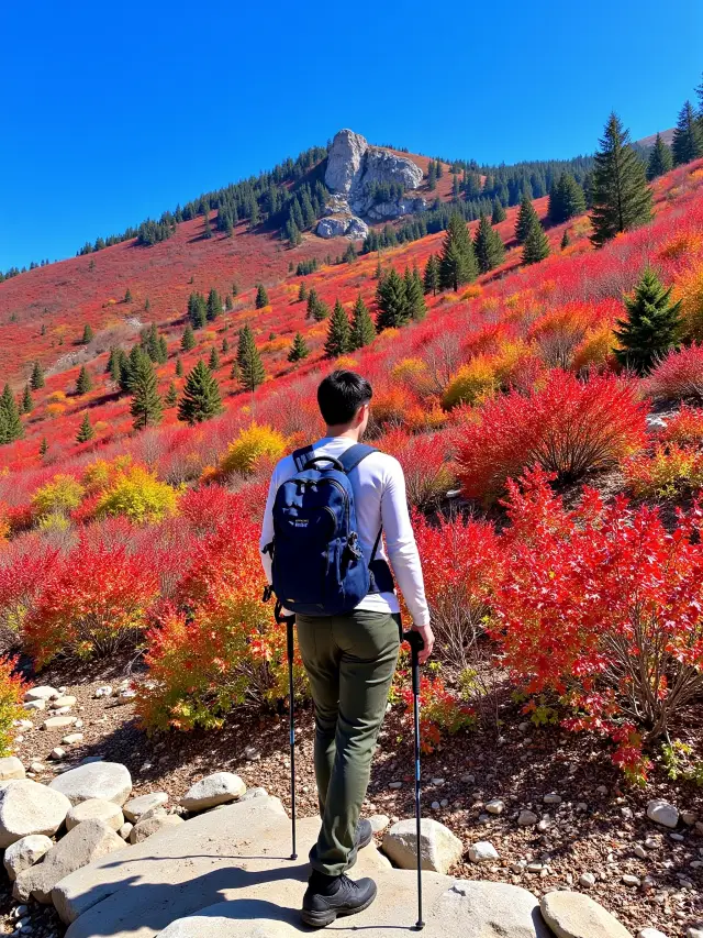 The autumn colors at the Water Great Wall are absolutely stunning to my heart!