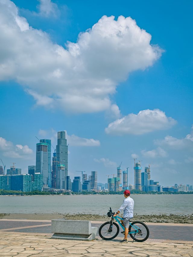 深圳騎行，晴天的深圳灣簡直是人間美好！