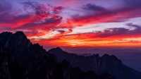 黃山雲瀑仙境,誤入水墨畫