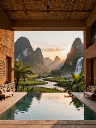 Stay at Chongzuo's beautiful mountain and water inns and unlock the 26°C secret family vacation spot