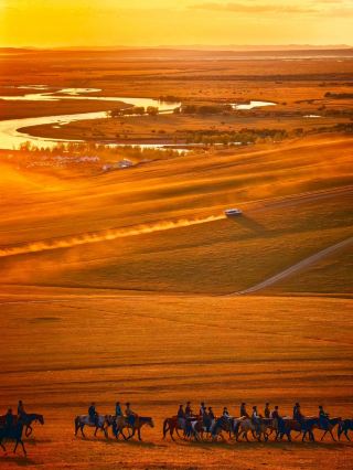 フルンボイル｜黒山頭の夕日はまさに草原の最高傑作