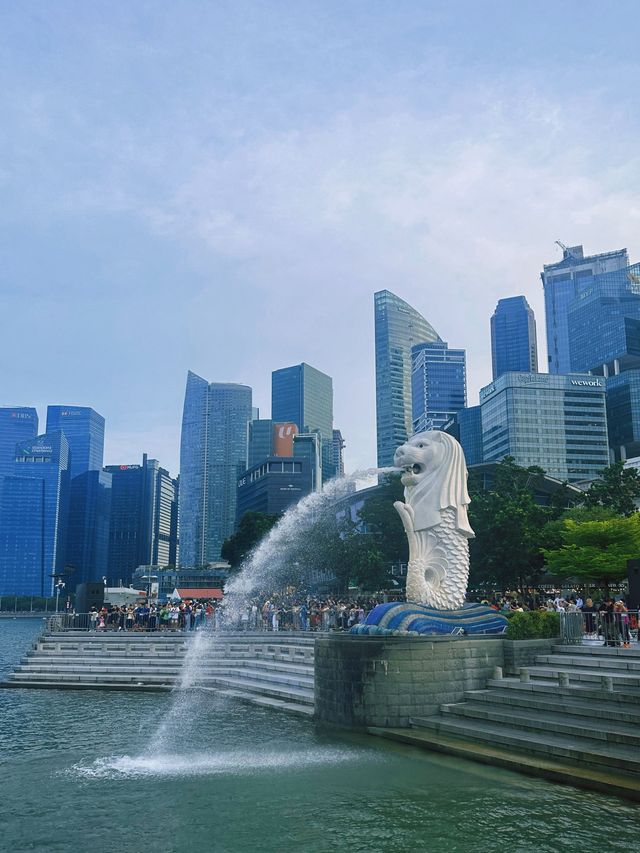 《新加坡》地標級打卡景點 白天晚上各有不同風情-魚尾獅公園