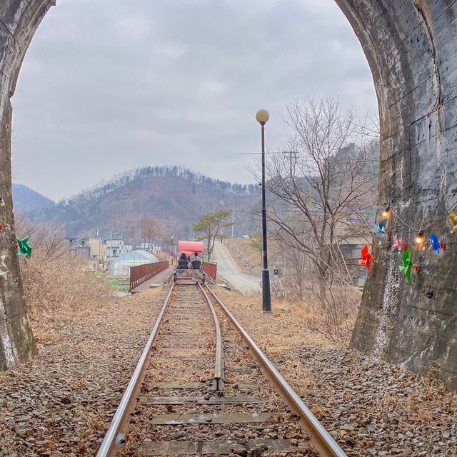 서울 근교 당일치기 여행 코스 📍김유정레일바이크 강촌레일파크