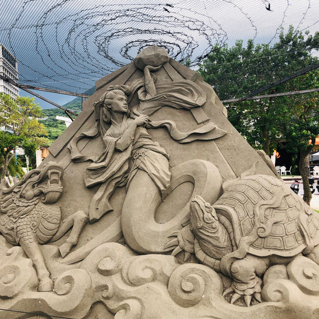 暑假帶孩子來八里看沙雕：2023年八里城市沙雕展