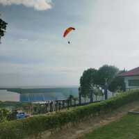 Paragliding at Jugra Hill Lighthouse Tower