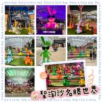 聖淘沙-復活節限定，大量彩色兔兔出現