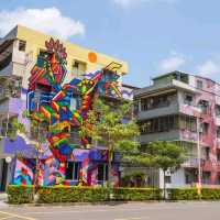 ถ่ายรูปสตรีทอาร์ทสุดชิคกลางชุมชน WEIWUYING STREET ART VILLAGE
