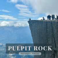 Hiking to Pulpit Rock in Norway