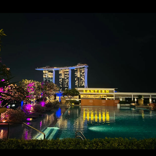 Rooftop bar with a nice view of Singapore 