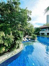 Outdoor swimming at Equarius Hotel