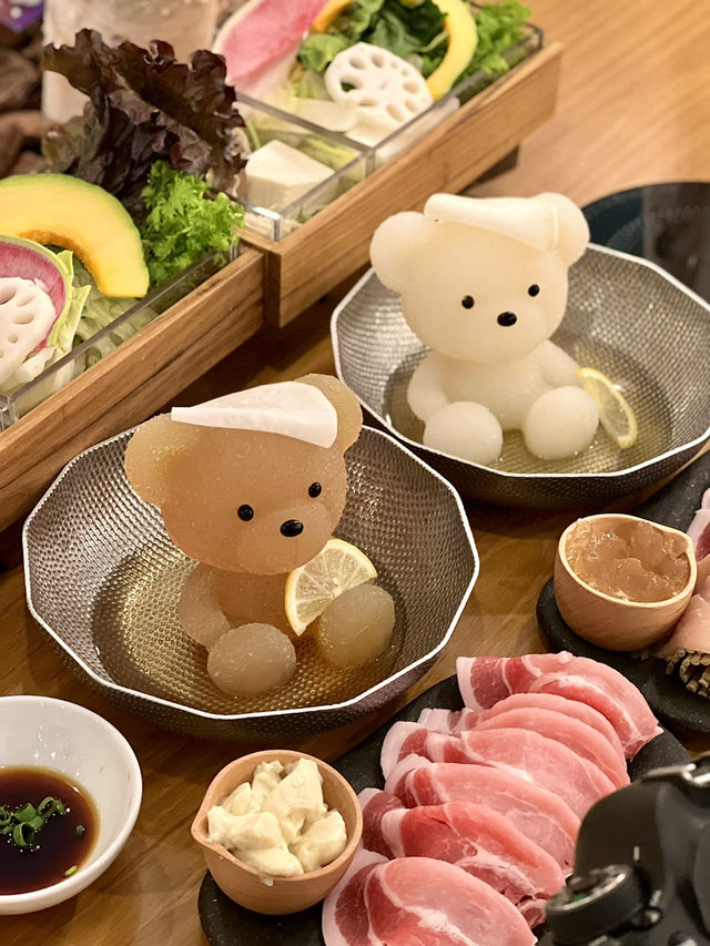 Adorable and Delicious Shabu-Shabu at Kumachan Onsen