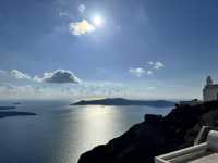 Beautiful weather in Santorini