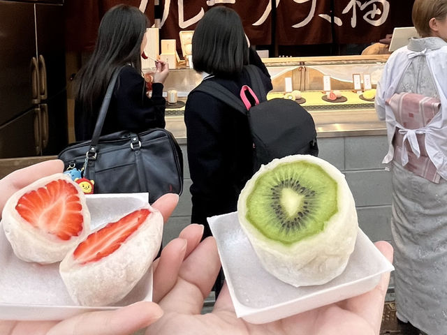 名古屋：大須商店街名物水果大福🍓🥝🍇