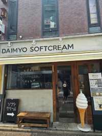 후쿠오카여행 아이스크림 맛집 大名ソフトクリーム 大名店