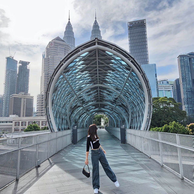 Colourful Saloma Link Bridge 
