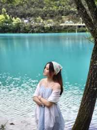 A must-visit blue moon lake in China 🩵