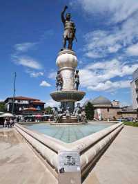 母性與權力的象徵#奧林匹亞噴泉(Fountain of the Mothers of  Macedonia )-Skopje North Macedonia
