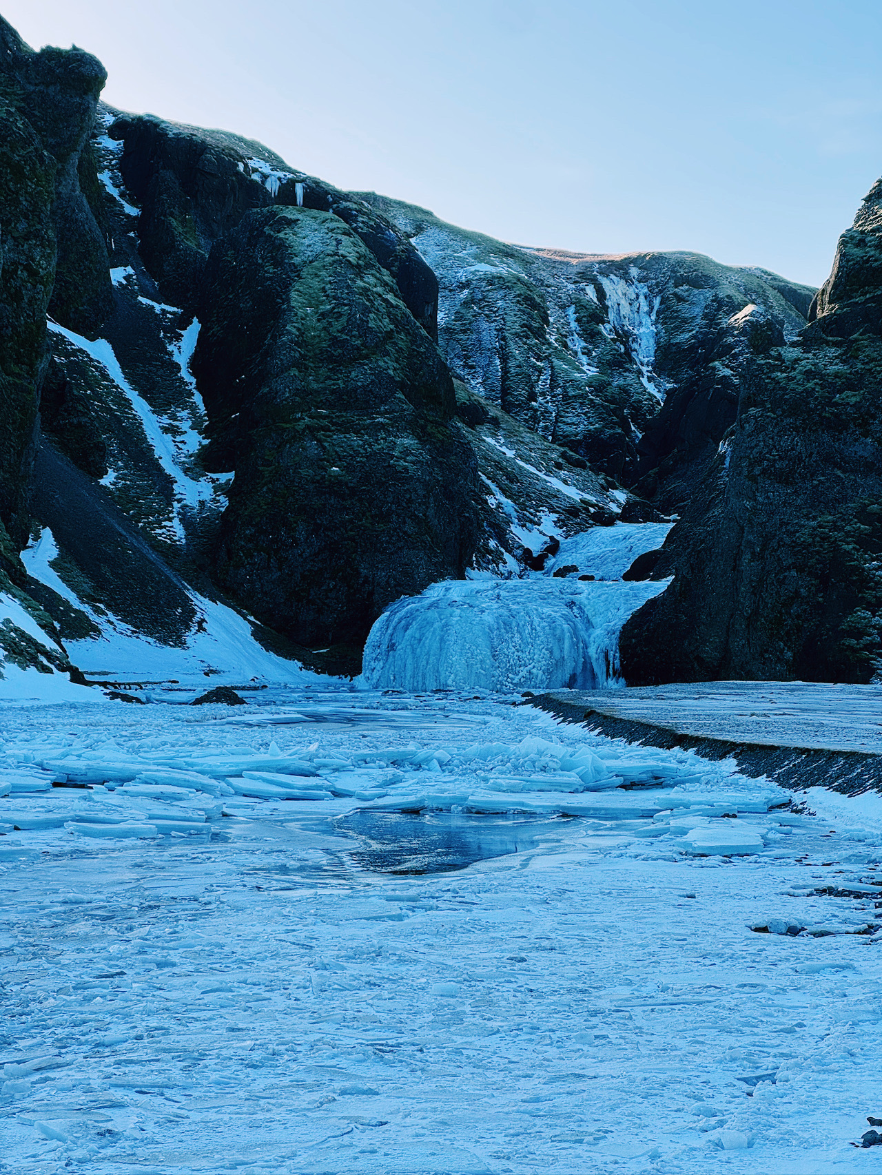 Stjórnarfoss Waterfall, a hidden gem in southern Iceland.