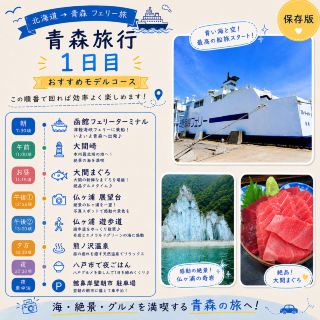 【青森】1日目｜北海道からフェリーで青森へ！大間まぐろと仏ヶ浦を巡る旅
