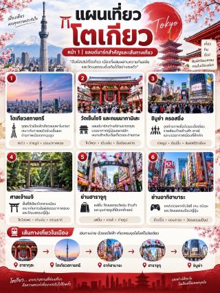 🇯🇵 แผนเที่ยวโตเกียว เที่ยวครั้งเดียวได้ครบทั้งกิน เที่ยว ช้อป! 🗼🌸