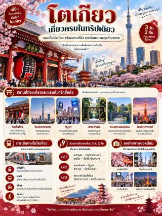 東京2泊3日の王道モデルコース！主要スポットを一度に満喫。