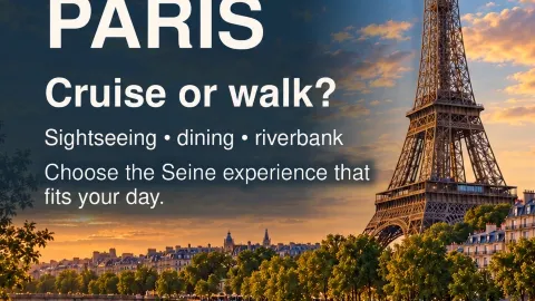 Paris First-Timer Seine Planner: Sightseeing Cruise, Dining Cruise or River Walk? — traveler post in Paris
