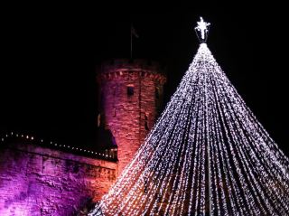 冬日燈飾、聖誕氣氛、古堡浪漫感