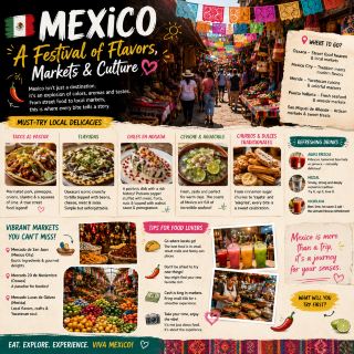 🇲🇽 Mexico Beyond Tacos: A Journey Through Markets, Street Food & Local Flavors