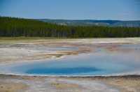 Check-in at the natural wonder of the world - Yellowstone's Thumb Geyser.