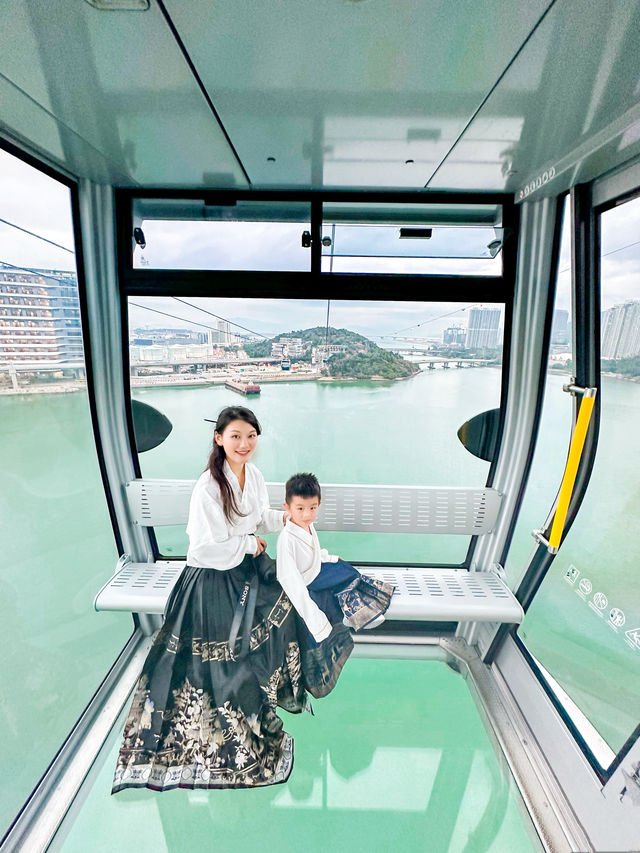 OMG在香港坐全景纜車跨越山海真的美哭了